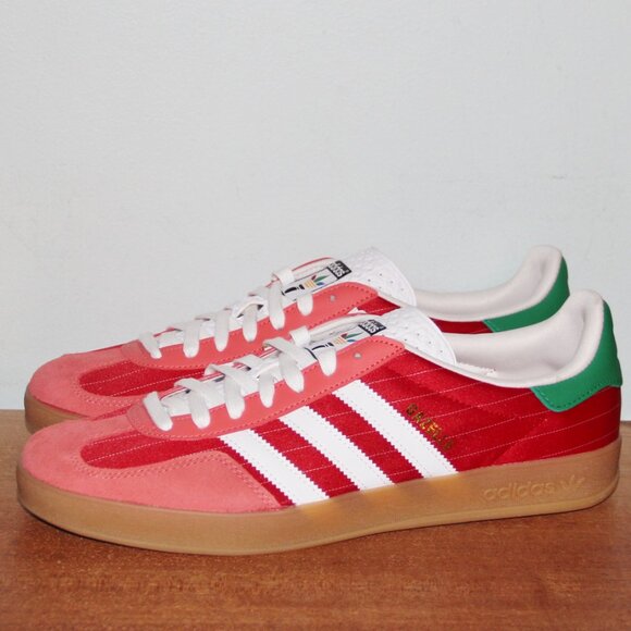 Adidas Gazelle Indoor Olympic Pack Shoes Mens 11 Red Green White - Picture 2 of 8
